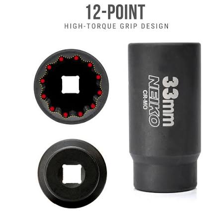 Socket 1/2” Drive 33mm Deep Impact Socket