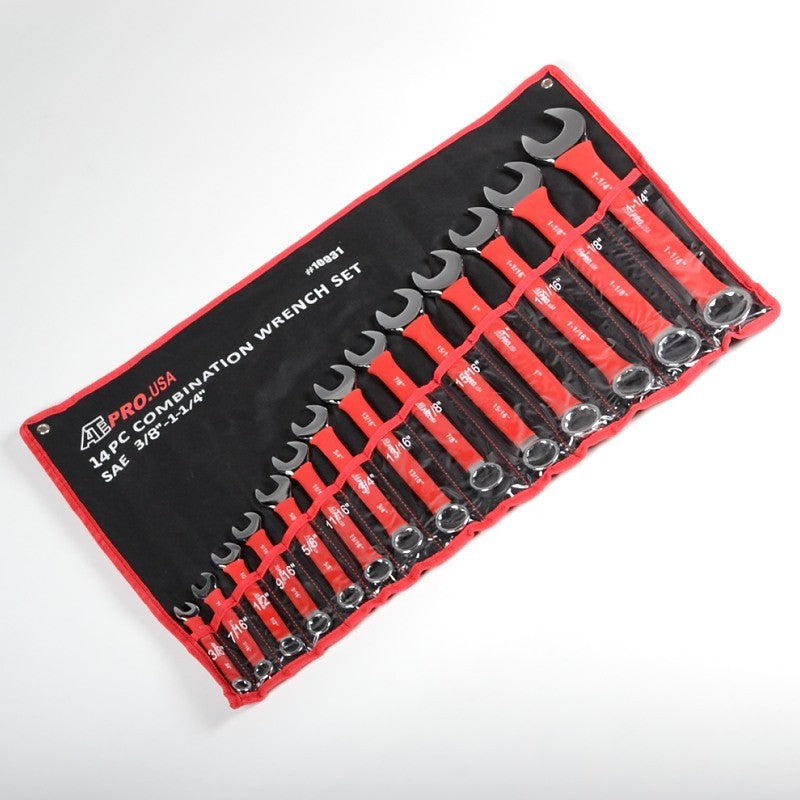 Wrench Set Soft Grip -SAE- 3/8 - 1-1/4" 14pc / 10931