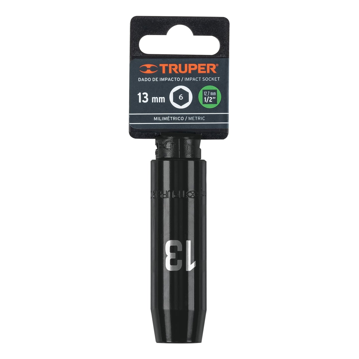 Impact Socket 1/2" Drive 6-Point, 13mm TRUPER