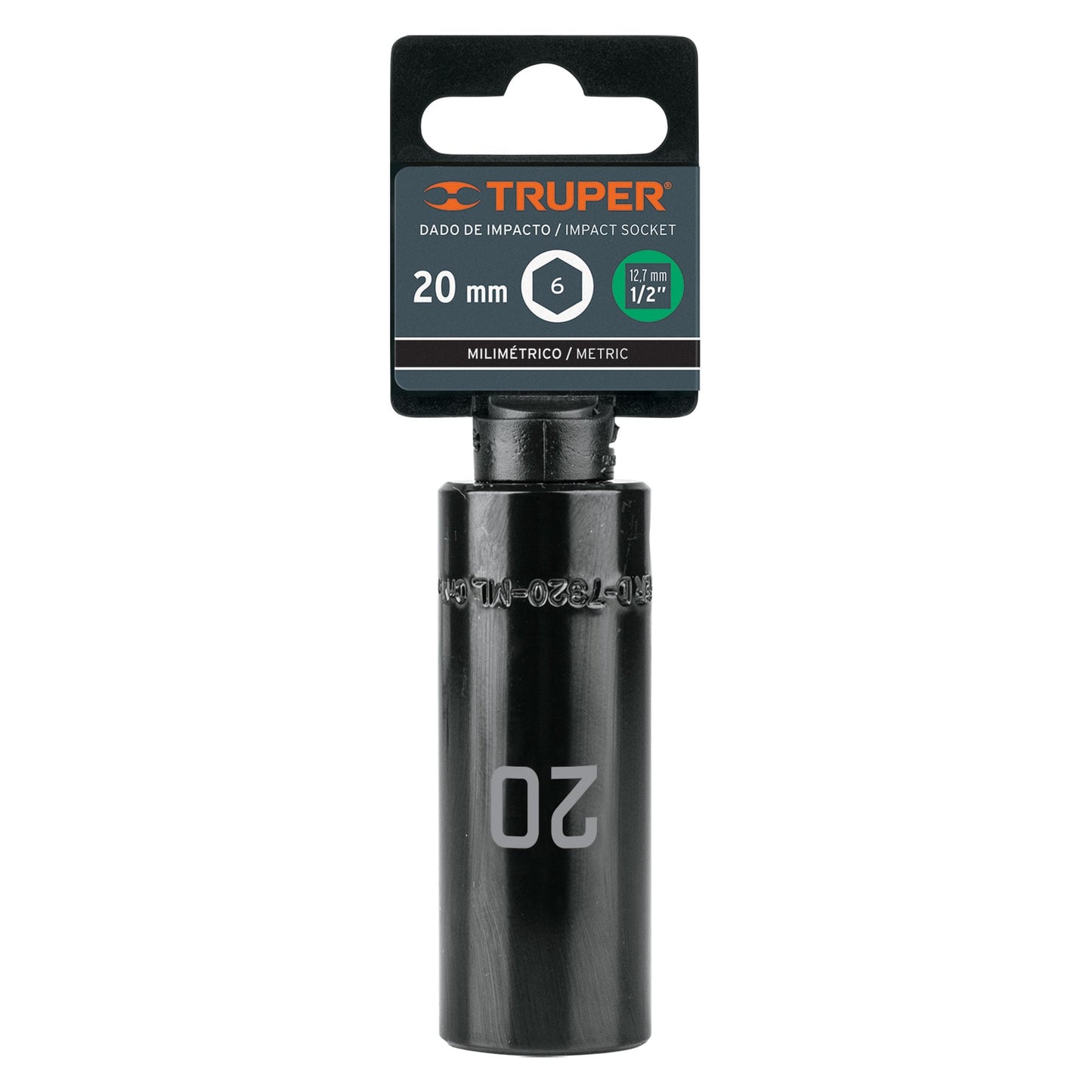 Impact Socket 1/2" Drive 6-Point, 20mm TRUPER