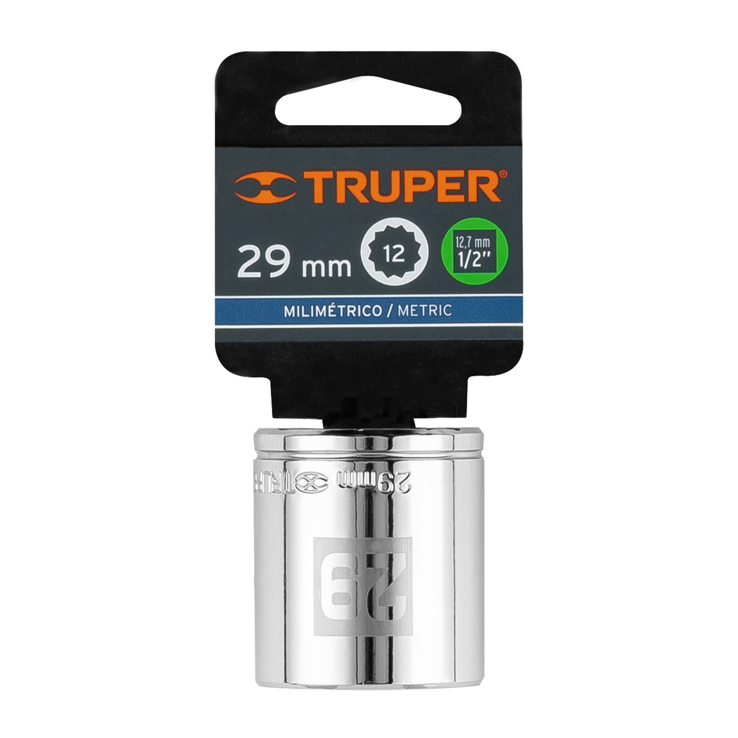 Socket, 12 Points, 1/2" Drive, 29mm TRUPER