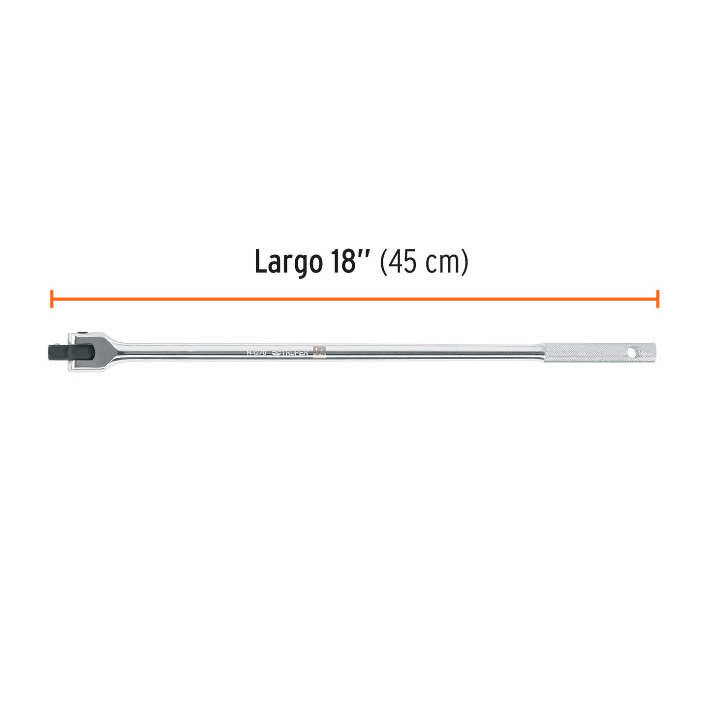 Articulated Handle With 1/2" Square Drive, 18" Long, TRUPER