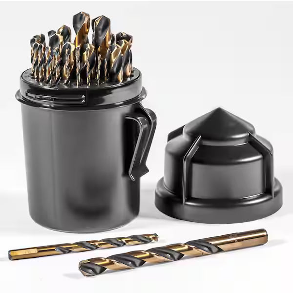 Industrial Black & Golddrill Bit Set
