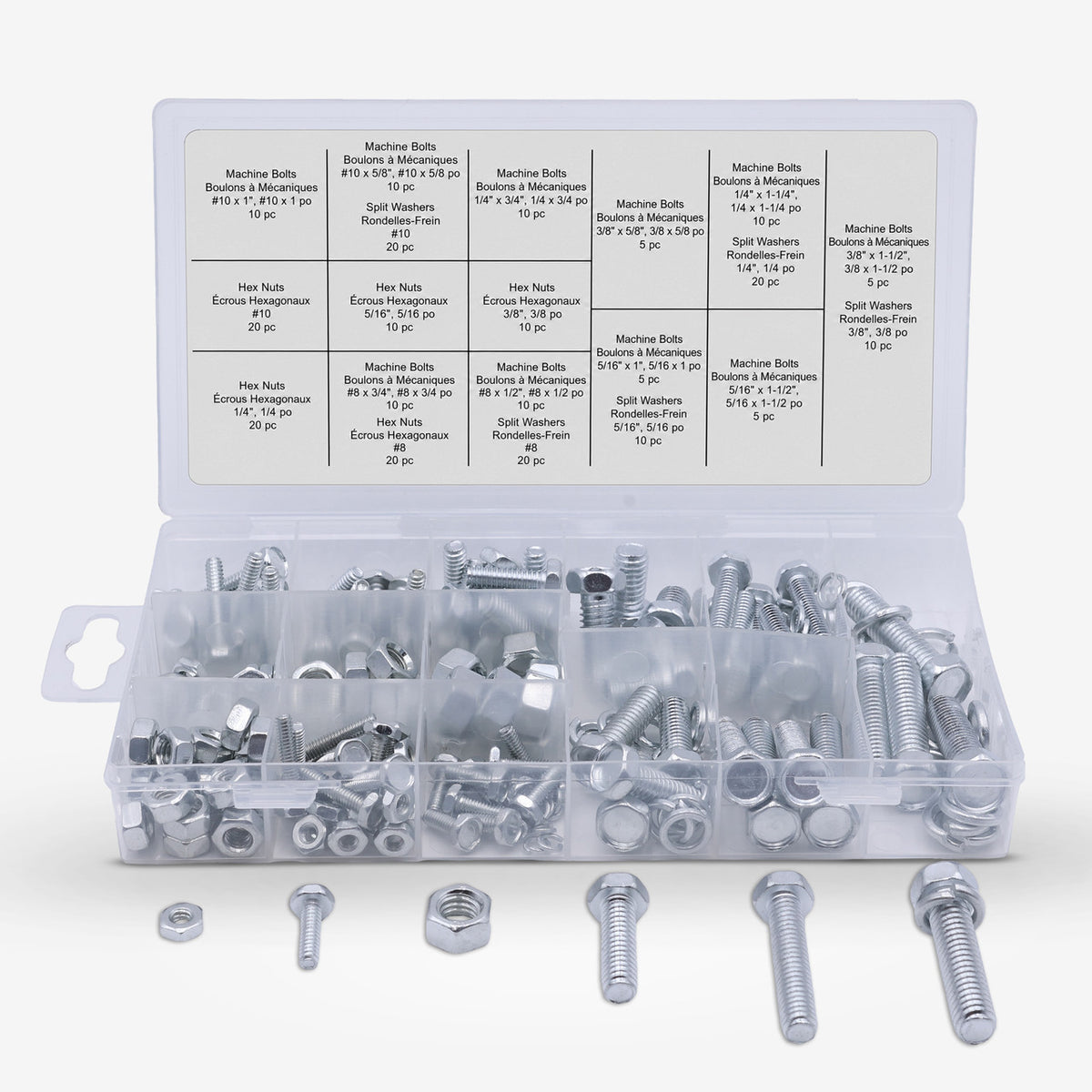 Nut & Bolt Assortment SAE 240 Pc. Grip