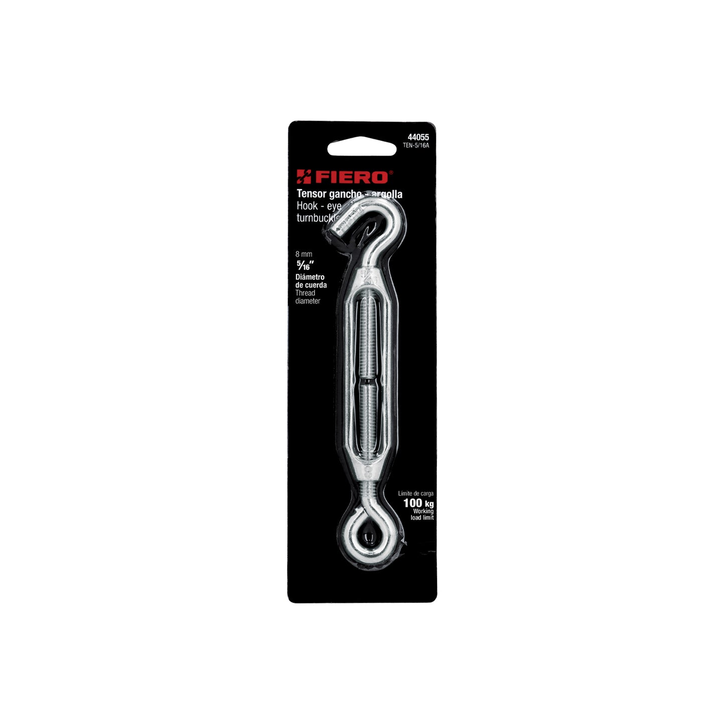 Zinc Turnbuckle 5/16" Eye-Hook, FIERO