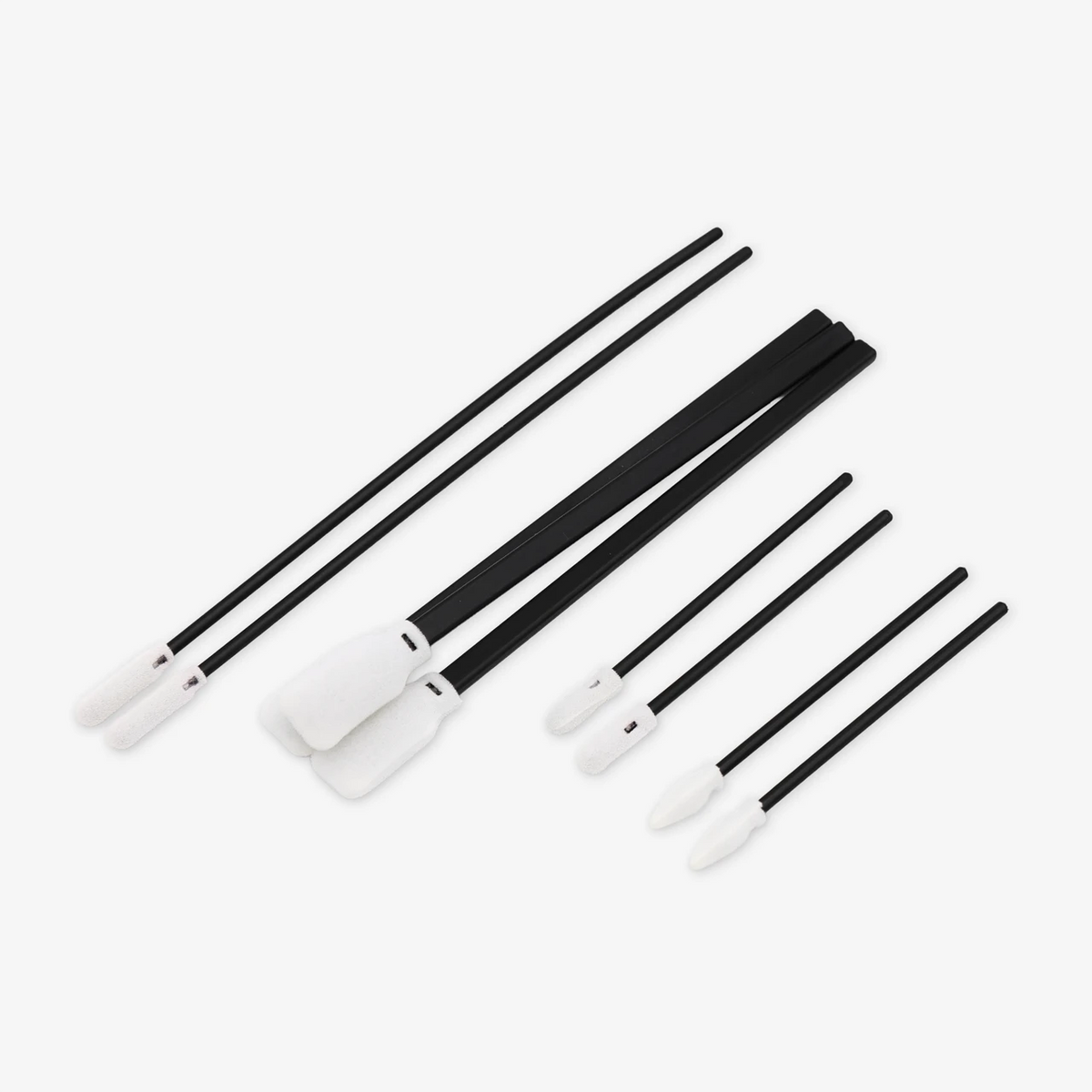 Lint Free Cleaning Foam Swab Kit 9 Pc. Grip