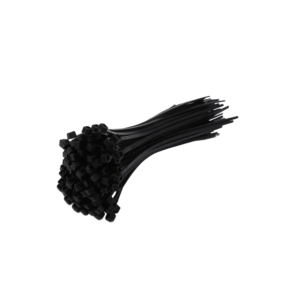 4" Light Duty Black Cable Tie Set 100 Pc. Grip