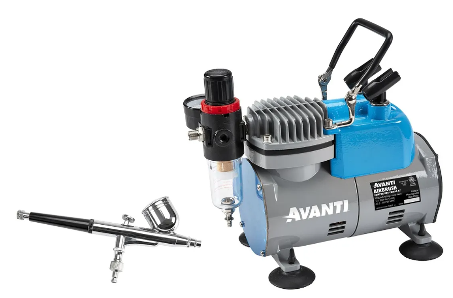 AIR BRUSH COMPRESSOR COMBO KIT "AVANTI"