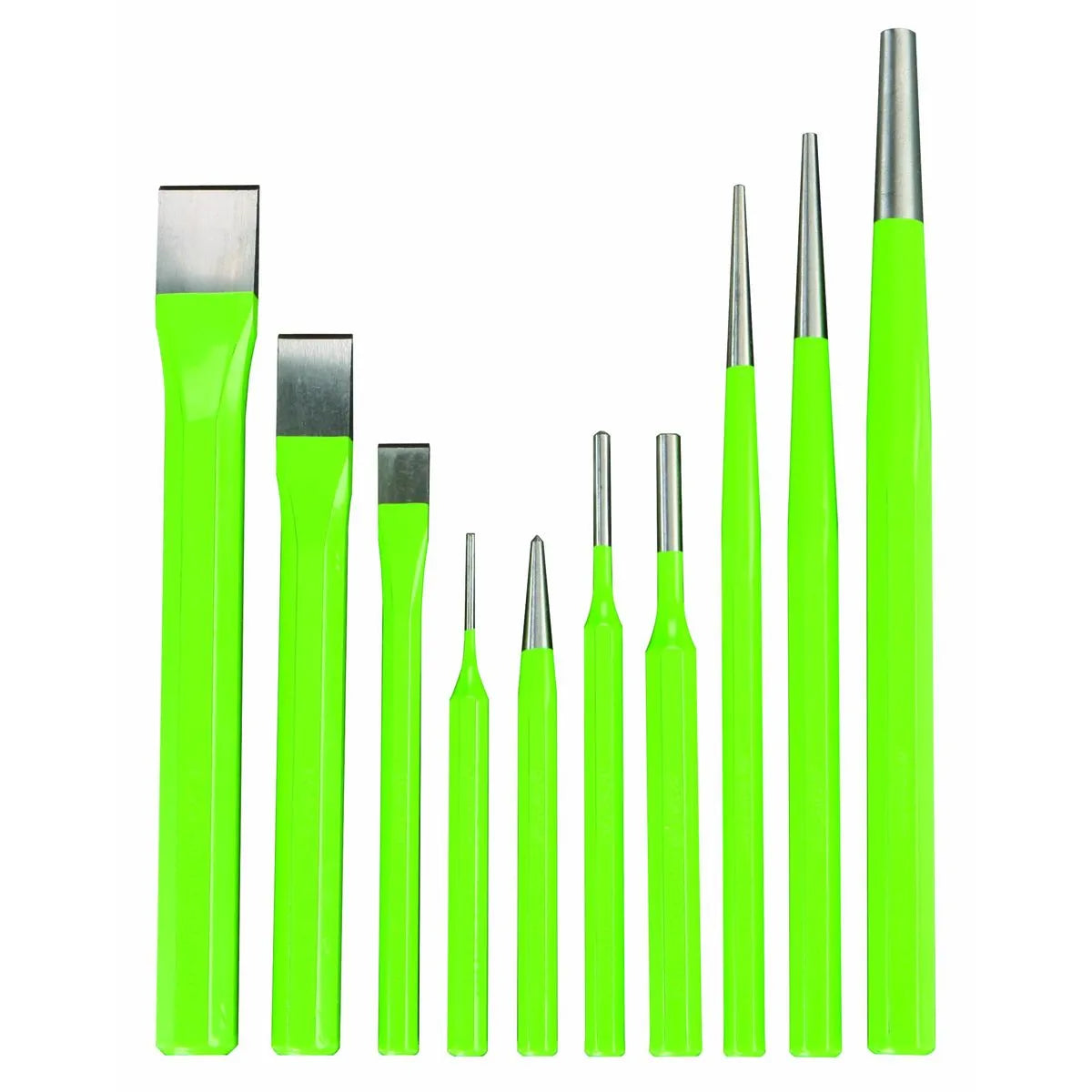 Jumbo Punch and Chisel Set, 10-Piece