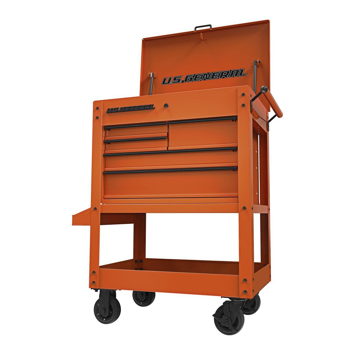 5-Drawer Mechanics Cart, Slate 30 in, U.S. GENERA