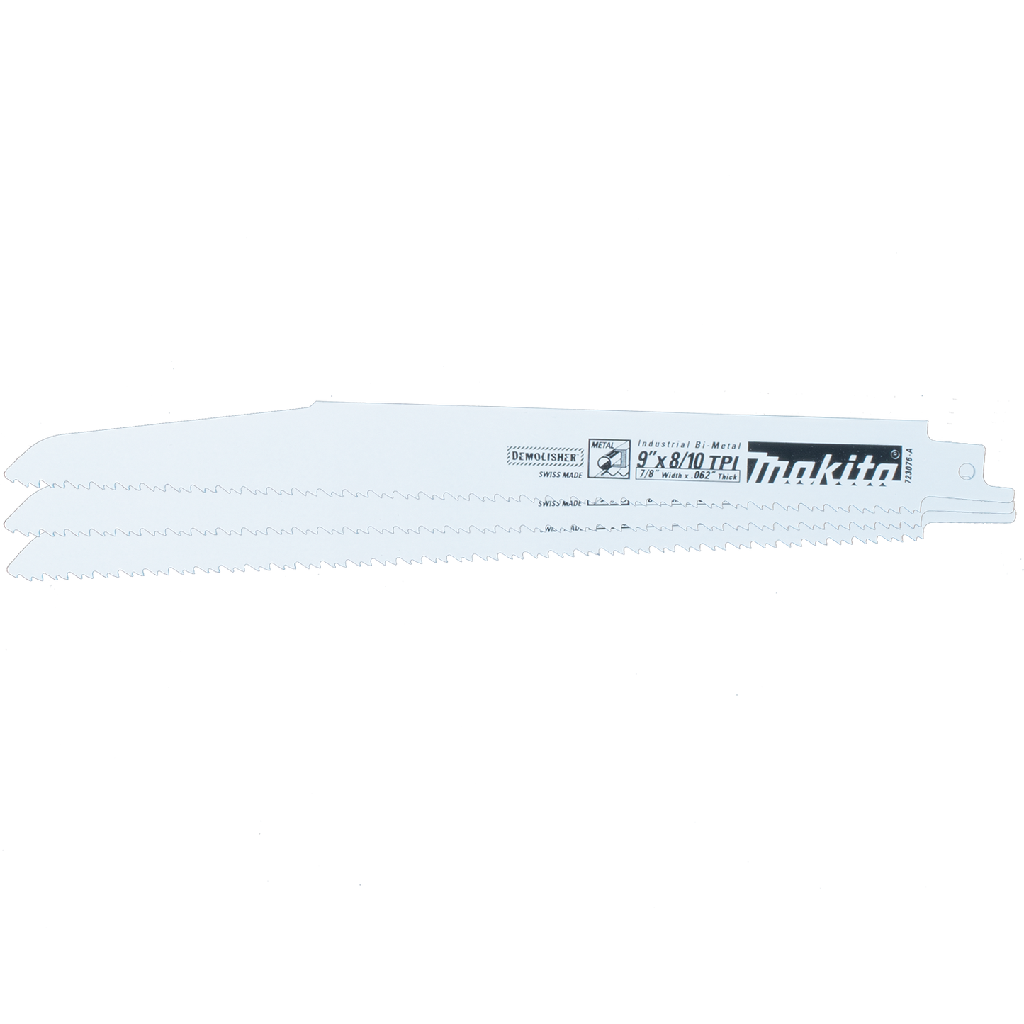 Demolition Recipro Saw Blade, 9" 8/10TPI, 3/Pcs Makita