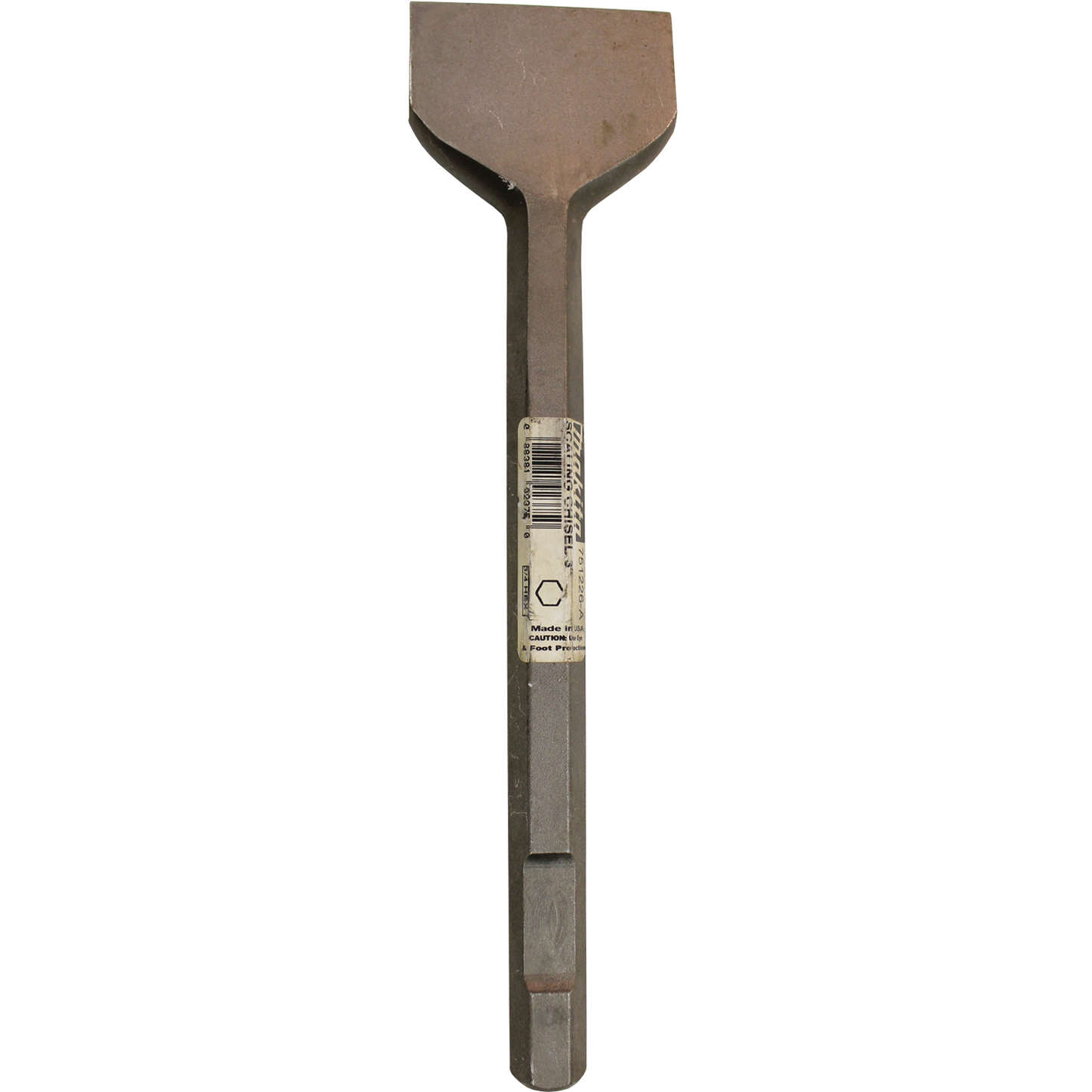 Scaling Chisel, 3" x 12"- 3/4" Hex