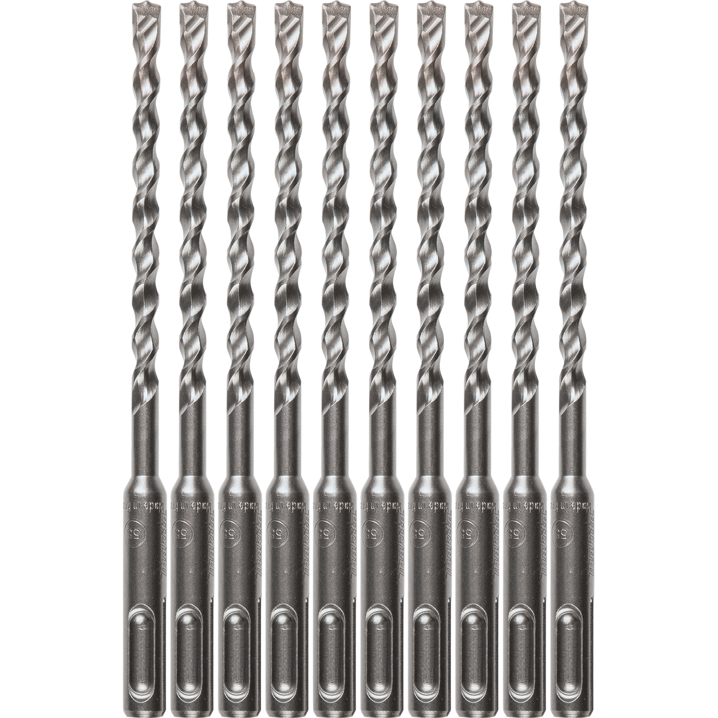 Bit, 2‑Cutter, 1/4" x 6" SDS‑PLUS 10/Pcs
