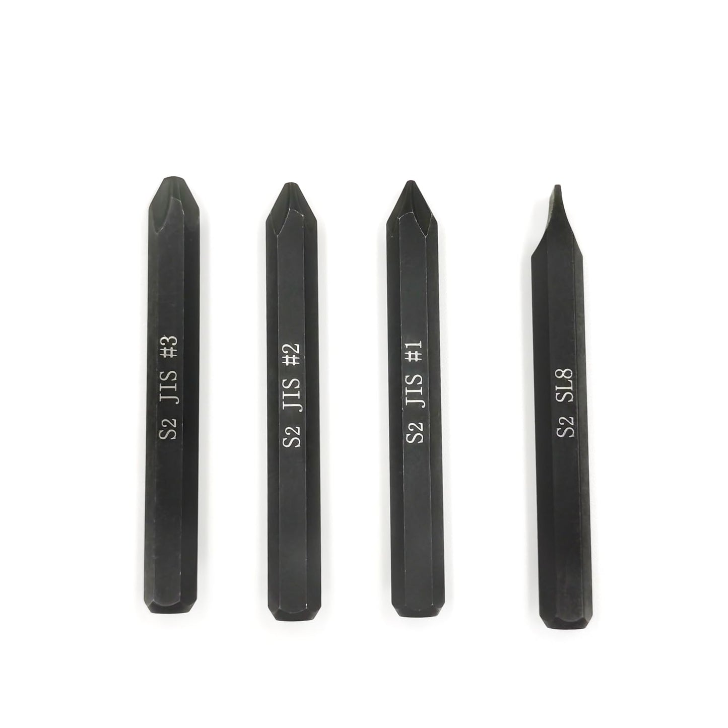 Impact Screwdriver Bits 5/16" Hex Shank (#1+#2+#3+SL8)