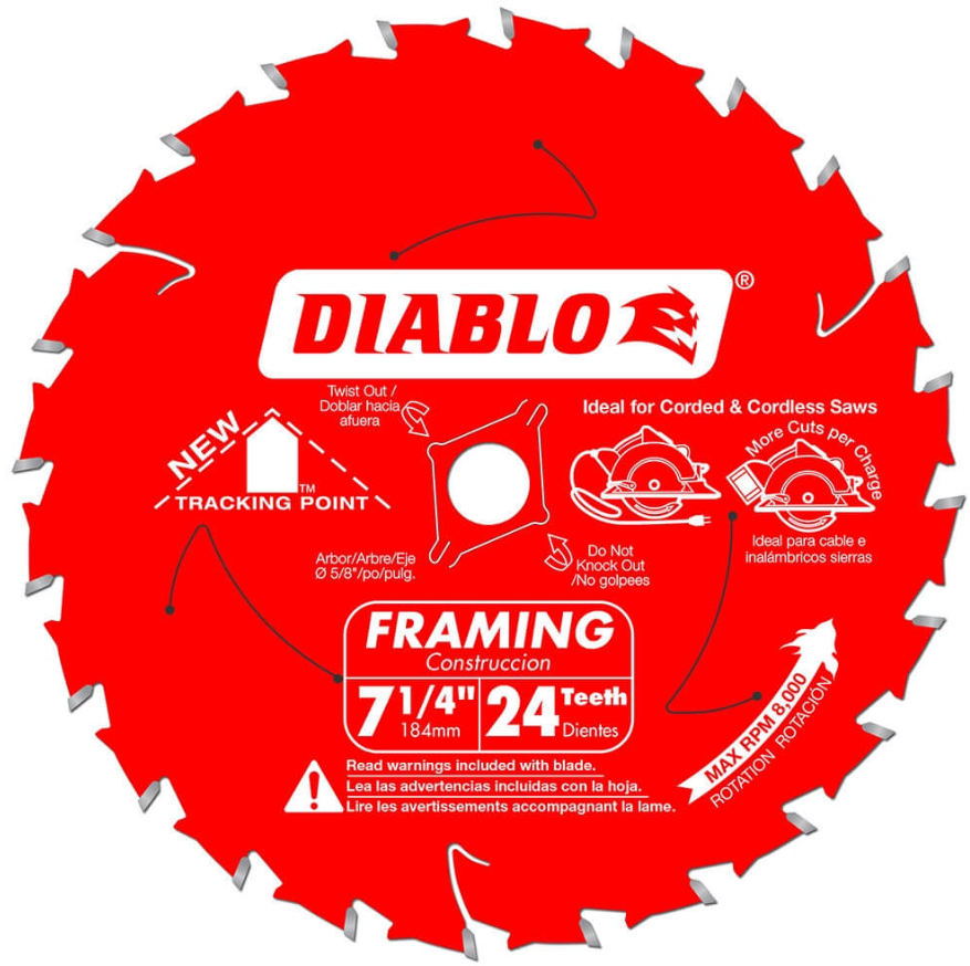 7 1/4" 24T Diablo Saw