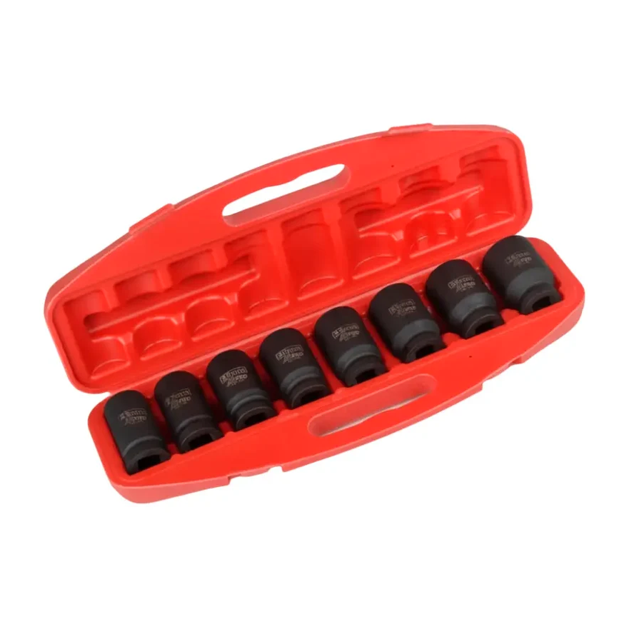 Set 8 PC. DR. 1/2 Axle Impact Socket 12 PTS. ATE