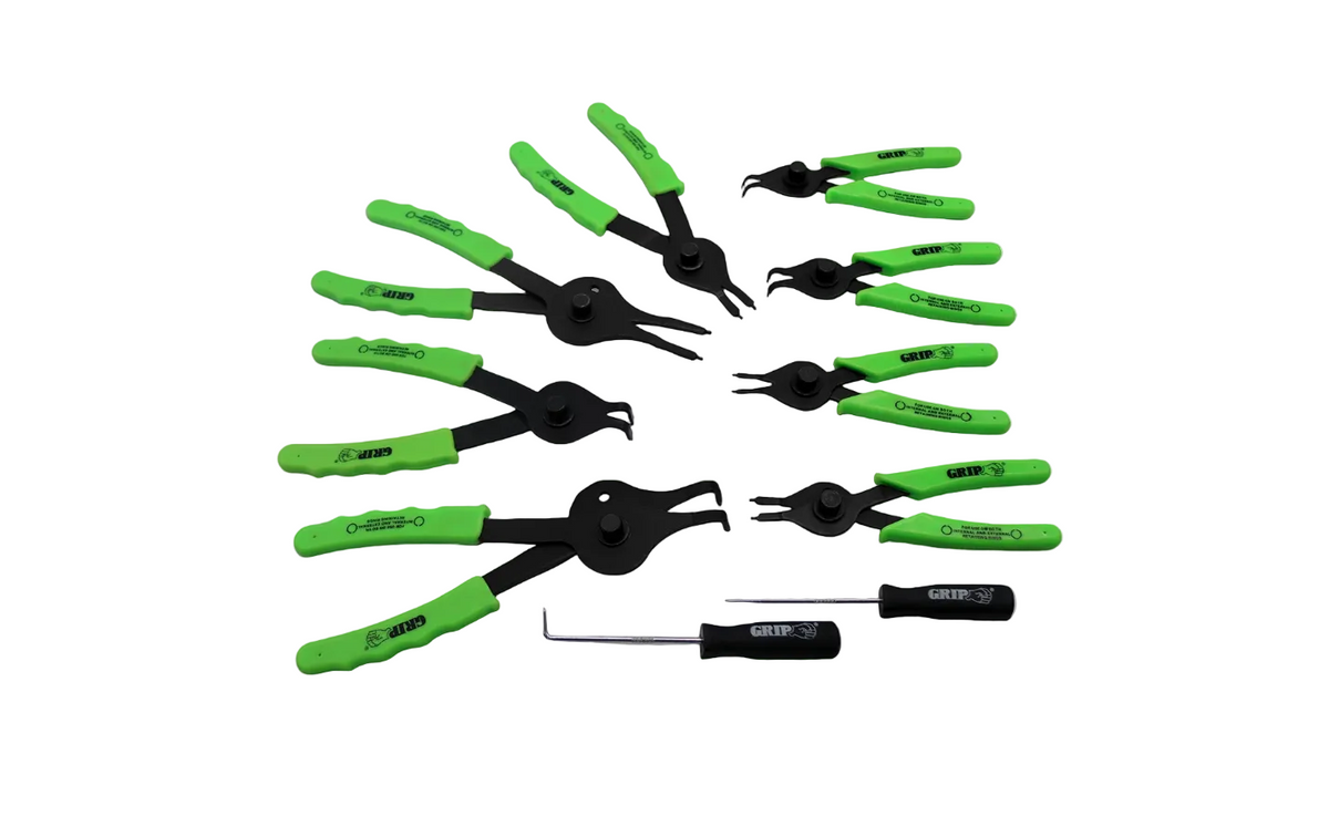 Snap Ring Pliers Set 10 Pc. Grip