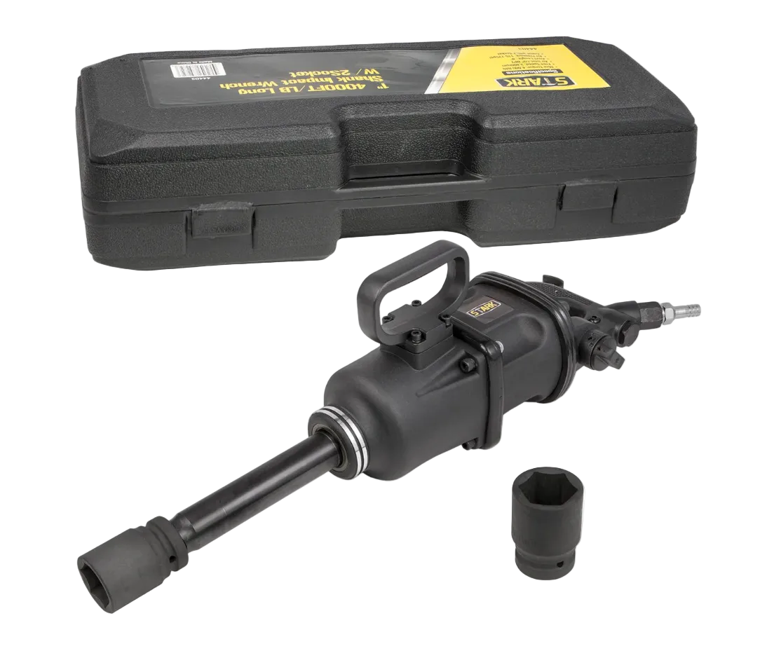 Heavy-Duty Long Shark Air Impact Wrench 1" Dr. 4000ft/lb STARK