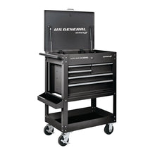 Cargar imagen en el visor de la galería, Carro para Mecánico de 5 gavetas, Negro 30 pulgadas