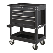 Cargar imagen en el visor de la galería, Carro para Mecánico de 5 gavetas, Negro 30 pulgadas