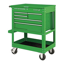 Cargar imagen en el visor de la galería, Carro para Mecánico de 5 gavetas, Verde 30 pulgadas