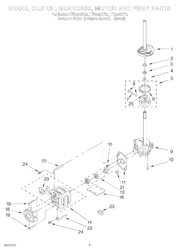 Lining clutch para lavadora Whirlpool