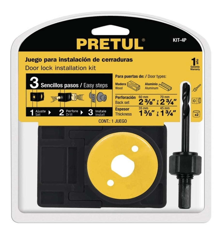 Lock Installation Kit, 4-Piece PRETUL