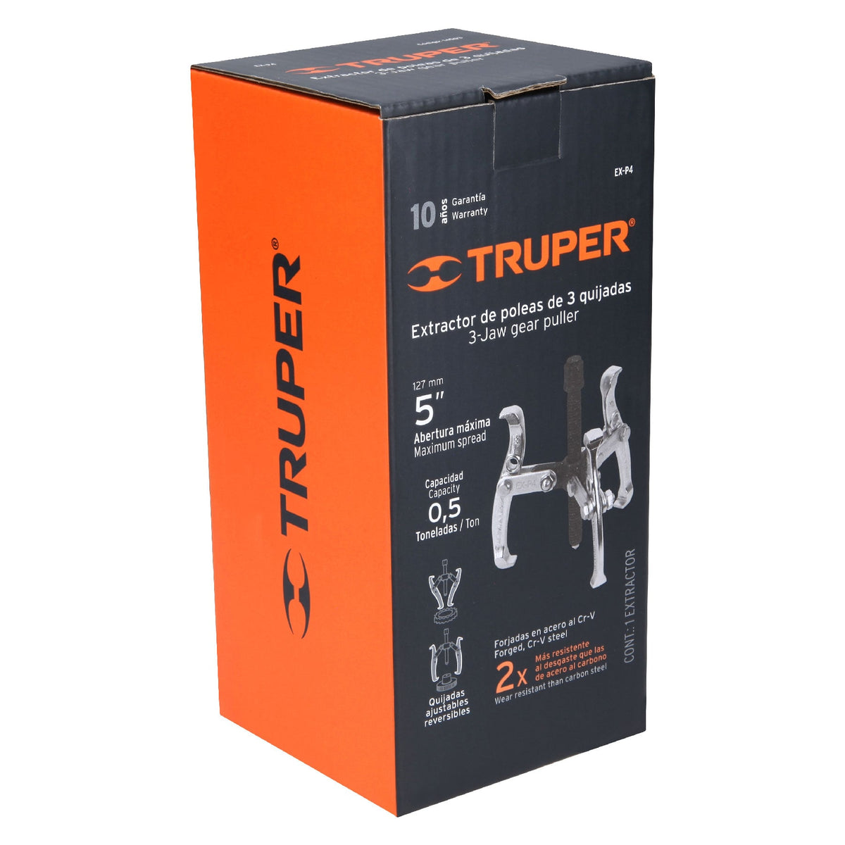 3-Jaw Pulley Puller, 5", TRUPER
