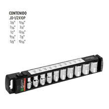 Cargar imagen en el visor de la galería, Set de 10 Copas Corta 1/2" SAE