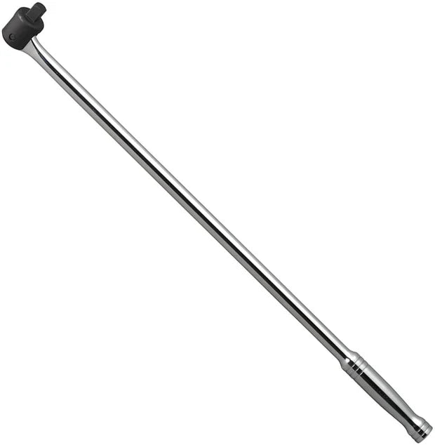 1/2" Drive Breaker Bar — 24" Length, Flex Head, Cr-Mo/Cr-V Steel