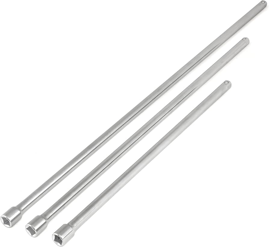 Long Reach Extension Bar 1/2" Drive Set 3 Piece 18", 24", 30"