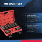 Deep Impact Socket 3/4" Metric, Drive Set, 8 Pc Jumbo