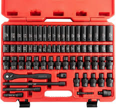 Impact Socket Set DR. 3/8" 67PCS. SAE / Metric Neiko