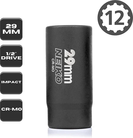 Socket 1/2” Drive 29mm Deep Impact Socket