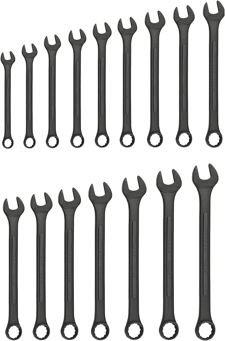 Jumbo Combination Wrench Set 16 Pc. Metric