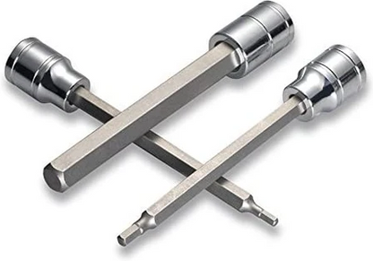 Drive Extra Long Allen Hex Bit Socket Set, Metric 7 Pc.