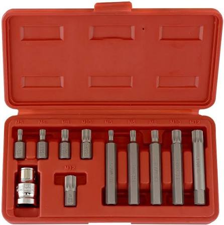 Triple-Square Spline Bit Socket Set
