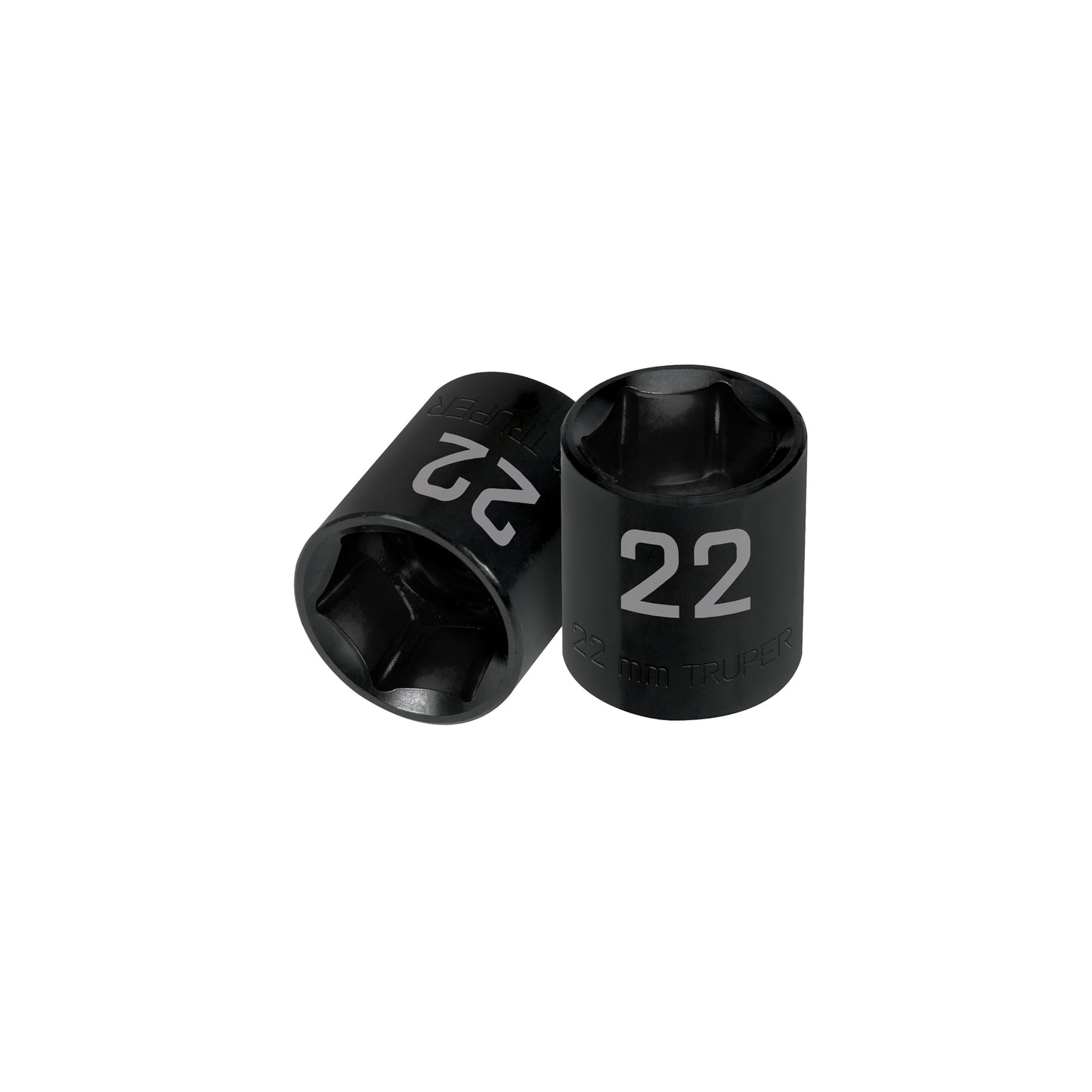 Impact Socket, 6 Points, 1/2" Square Drive 22 mm, TRUPER