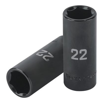 Impact Socket 1/2" Drive 6-Point, 22mm TRUPER