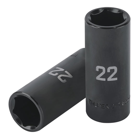 Impact Socket 1/2" Drive 6-Point, 22mm TRUPER