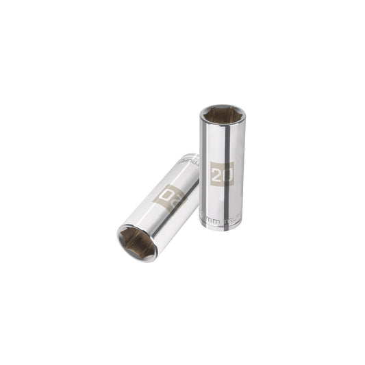 Deep Socket, 6 Points, 1/2" Drive, 20mm TRUPER