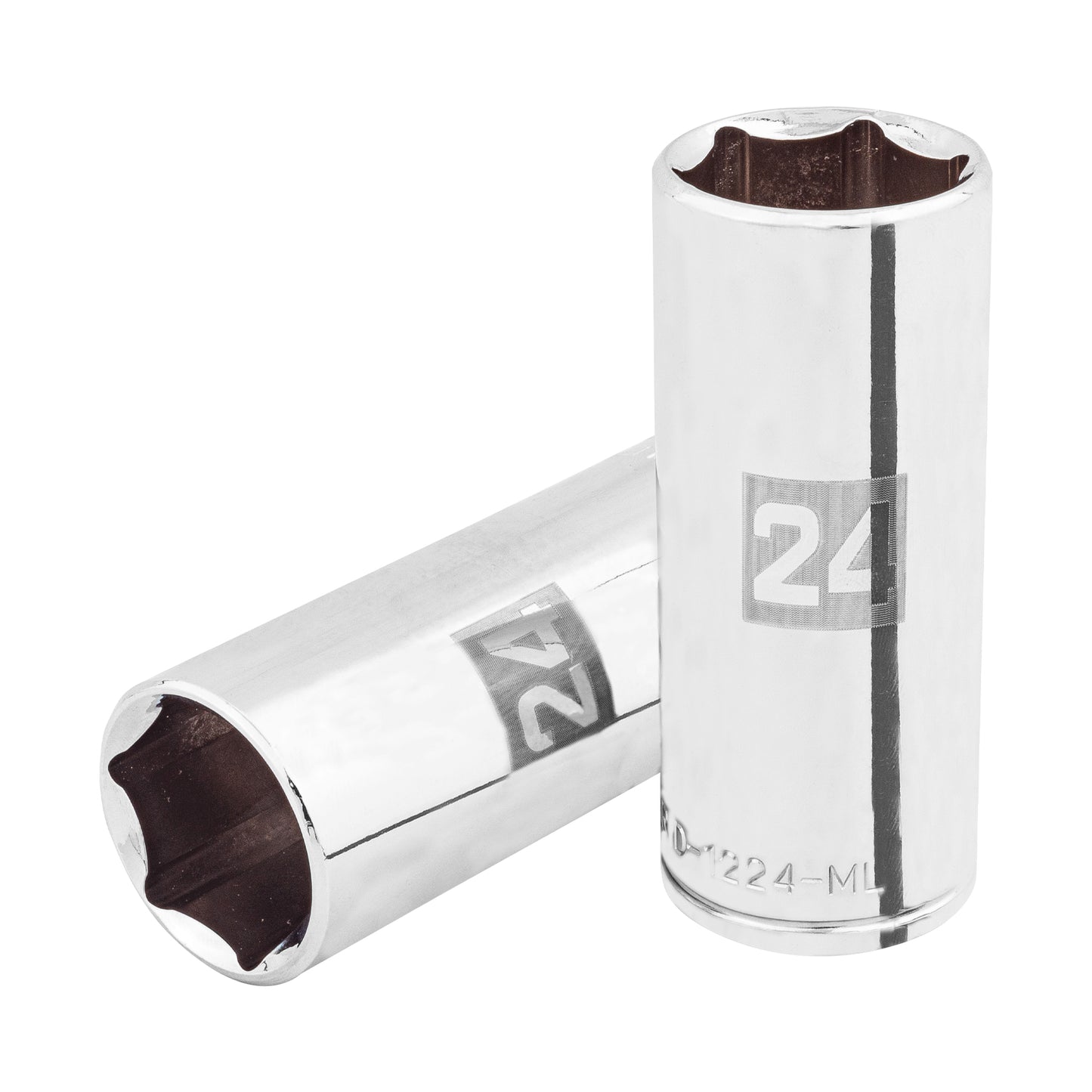 Deep Socket, 6 Points, 1/2" Drive, 24mm  TRUPER