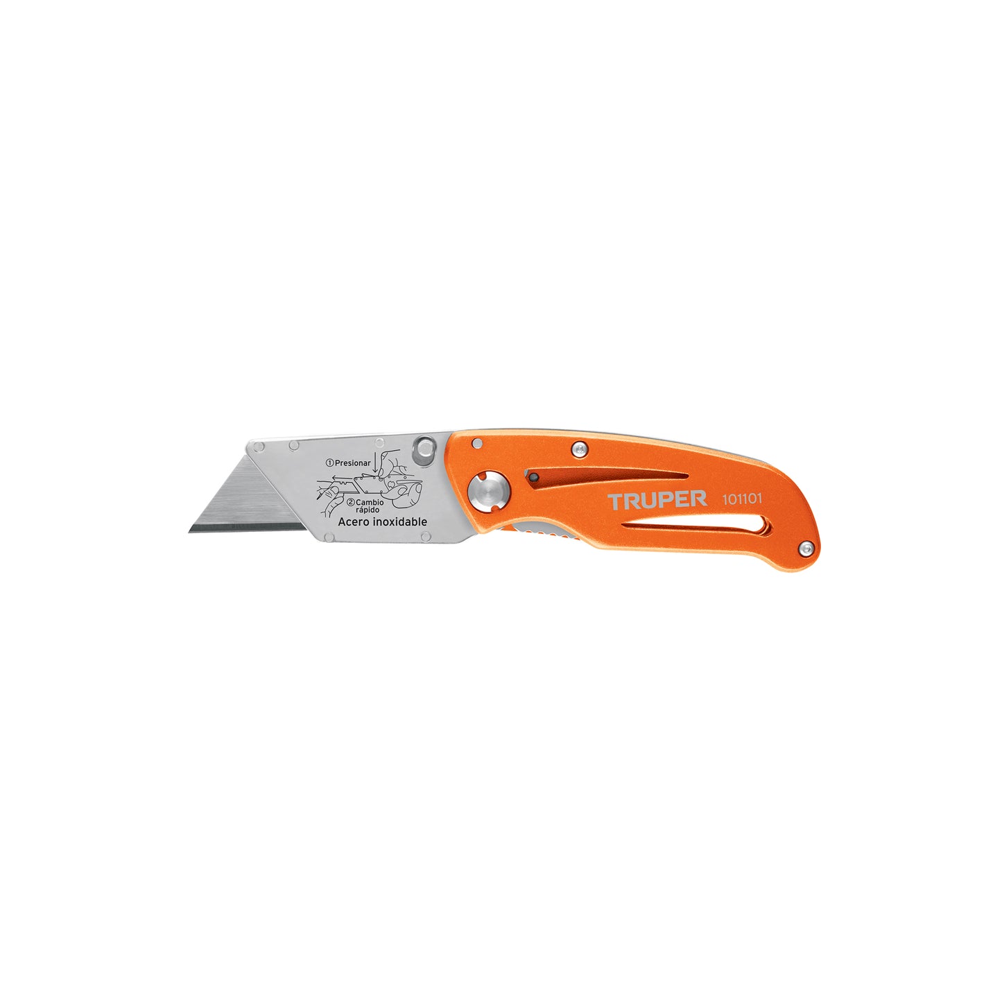 Folding Knife with Aluminum and Stainless Steel Body 6" TRUPER