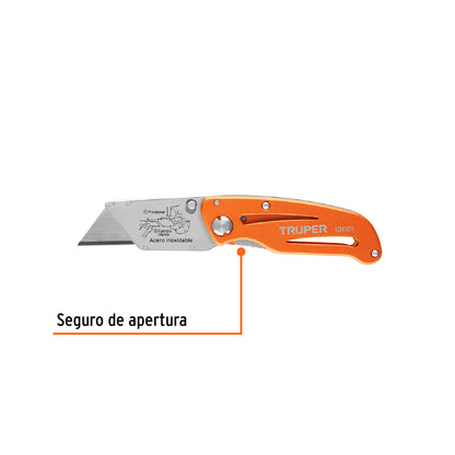 Folding Knife with Aluminum and Stainless Steel Body 6" TRUPER