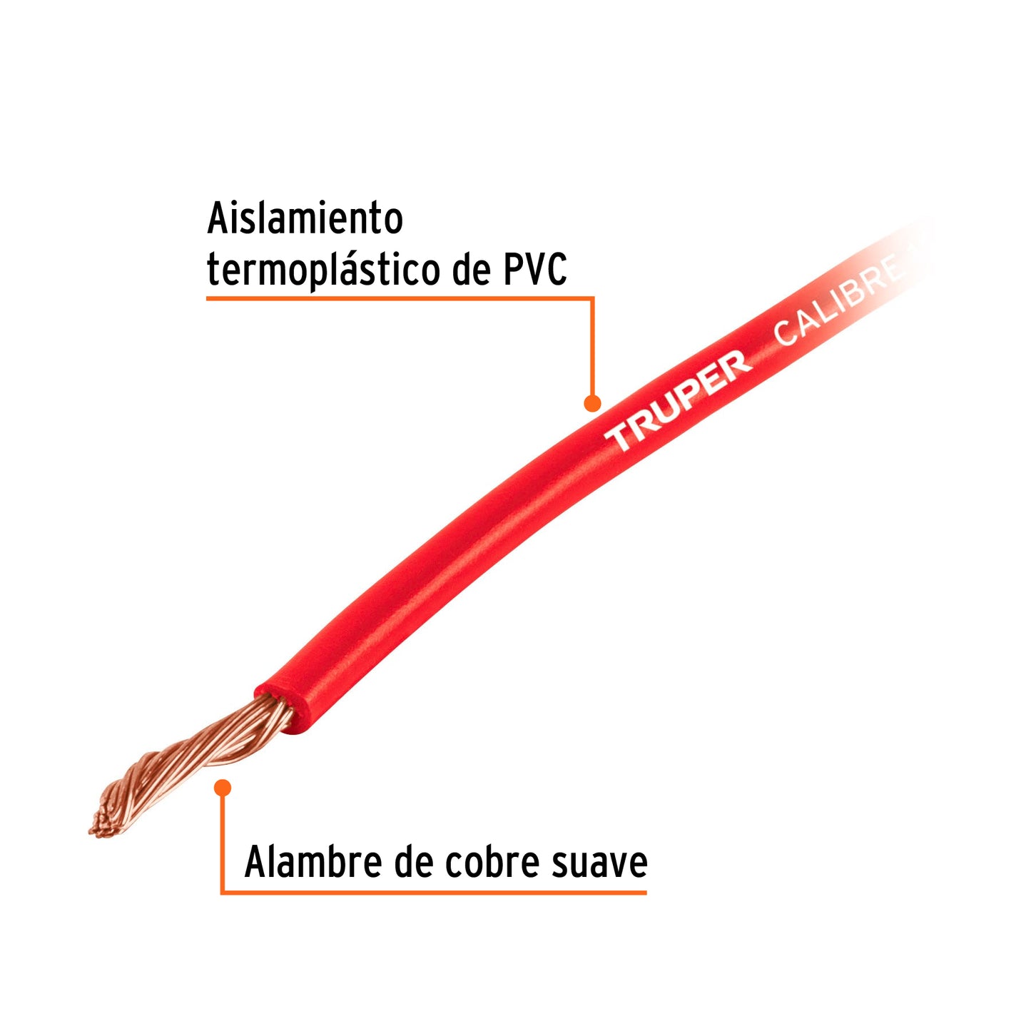 Reel With 9 m of Eed Primary Cable, 16 Gauge, TRUPER