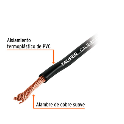 9m Reel of 16 Gauge Black Primary Cable TRUPER