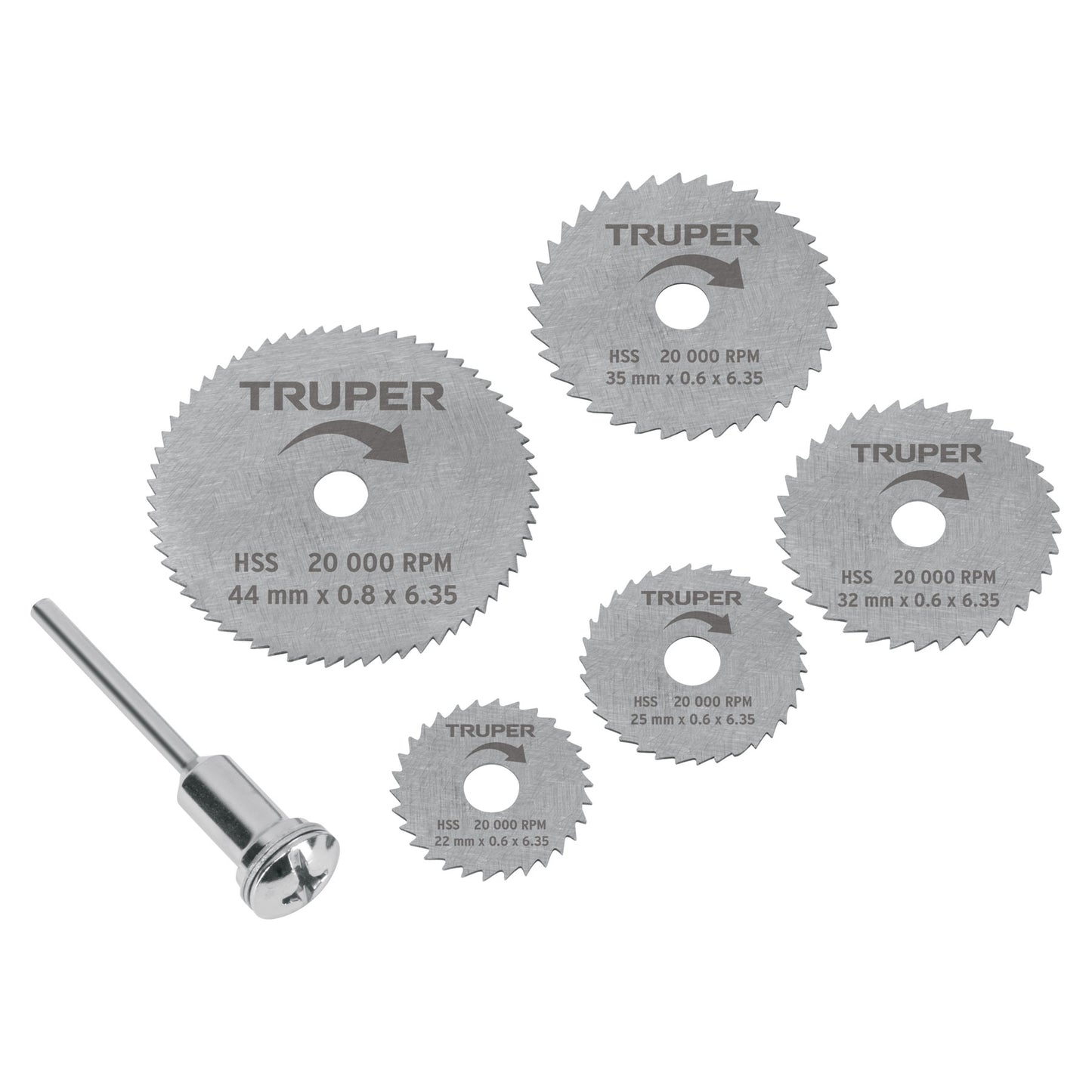 Mini Saw Blade Kit for Rotary Tool, 5 Pieces TRUPER