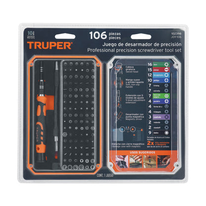 Precision Screwdriver with 106 Interchangeable Bits