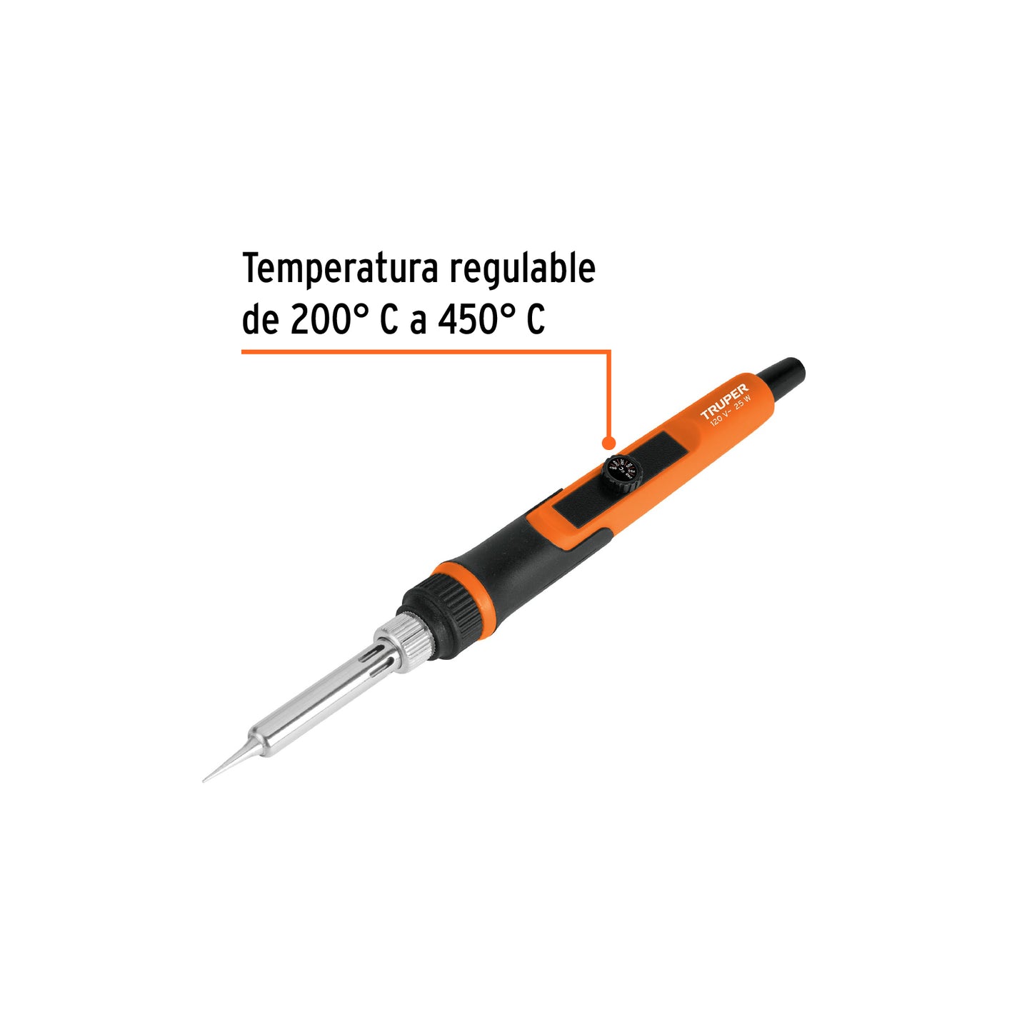 Professional Electronic Soldering Iron, 25W, Adjustable Temperature TRUPER