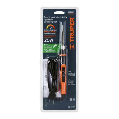 Professional Electronic Soldering Iron, 25W, Adjustable Temperature TRUPER